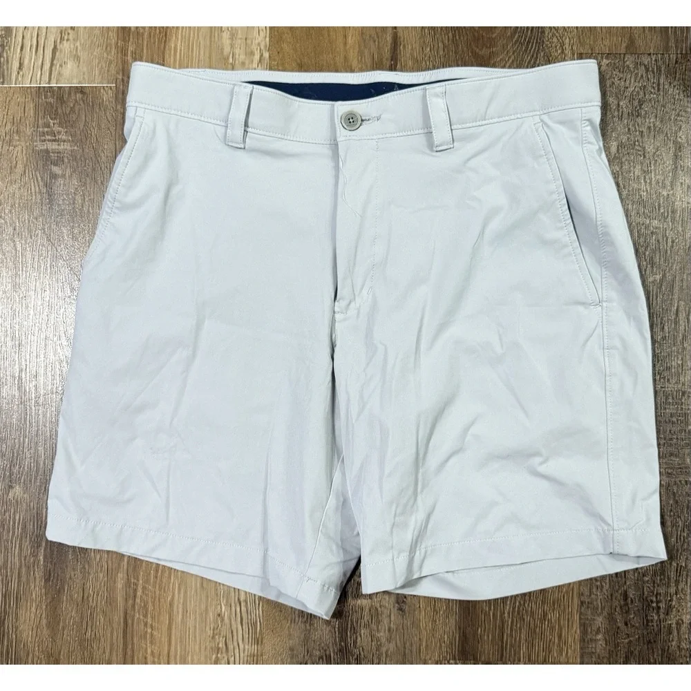 Southern Tide Brrr Shorts Men's Size 34 Grey Performance Golf stretch Chinos